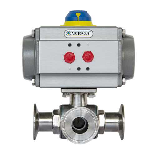 【AIRTORQUE】氣動三通卡箍球閥/快裝球閥